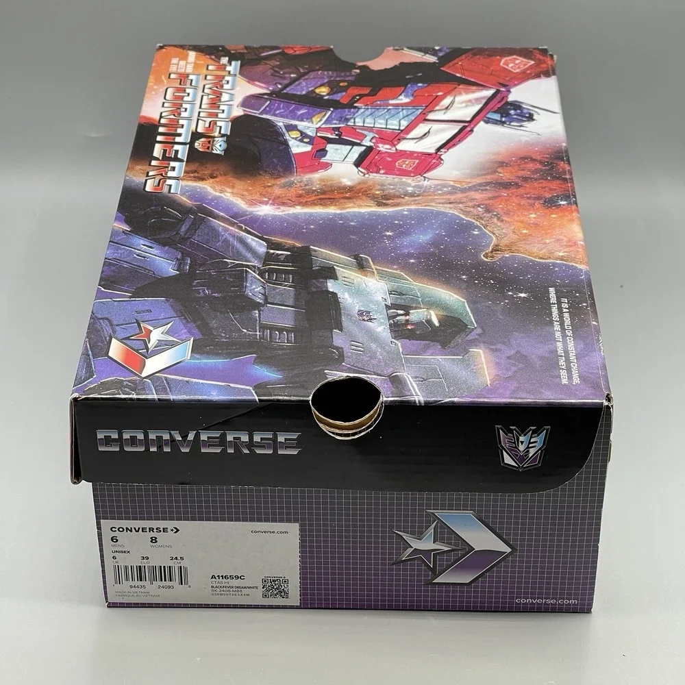 Converse Chuck Taylor Men's 6 Sneakers Transformers 40th Autobots Women's 8